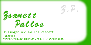 zsanett pallos business card